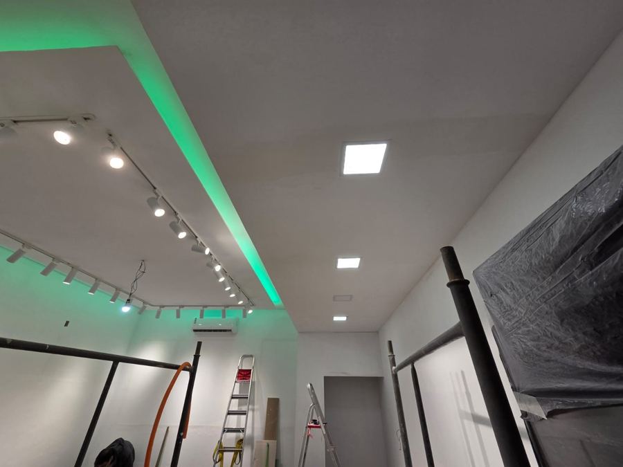 Forro com sanca e iluminação LED